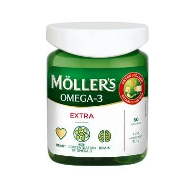 Mollers omega-3 extra zivju eļļa kapsulas N60