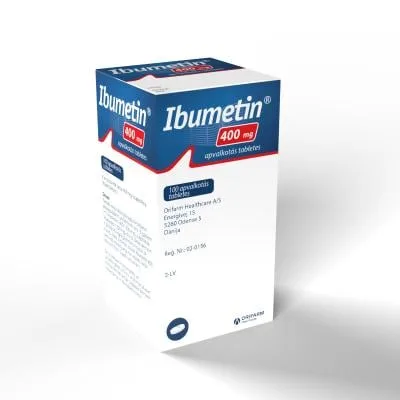 Ibumetin 400 mg apvalkotās tabletes N100