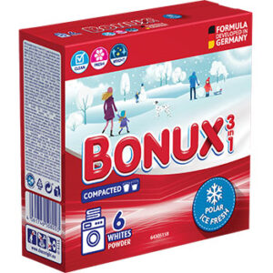 VEĻAS PULVERIS BONUX POLAR ICE FRESH 0.39KG