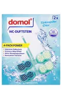 DOMOL TURKISSPULER CHLOR TUALETES ATSVAIDZINĀTĀJS, 2X48G