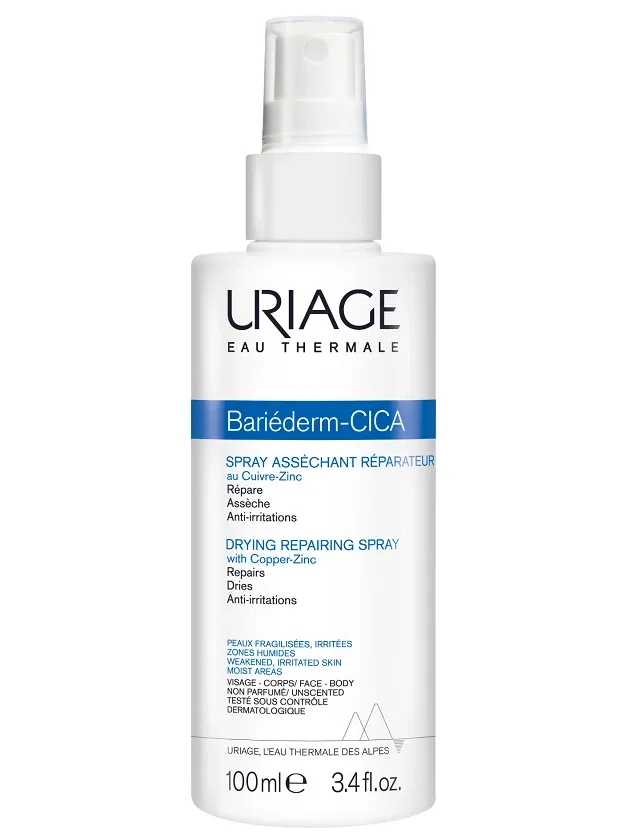 Uriage Bariederm Cica Sprejs ar cu-ZN, 100 ml