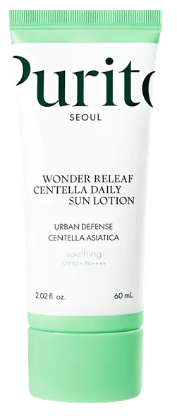 Purito Wonder Releaf Centella daily sun SPF 50+ saules aizsarglīdzeklis, 60 ml