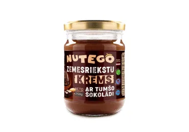 ZEMESRIEKSTU KRĒMS AR TUMŠO ŠOKOLĀDI NUTEGO 255G