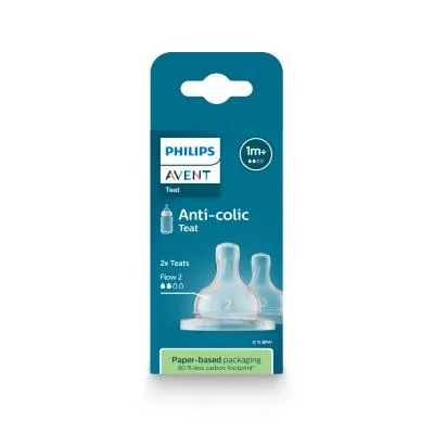 Philips Avent pretkoliku barošanas pudeļu silikona knupīši 1 m.+ N2