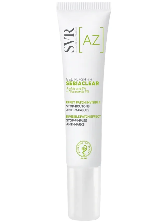 SVR Sebiaclear Gel Flash 4H lokāli lietojama želeja problemātiskām ādas zonām, 15 ml