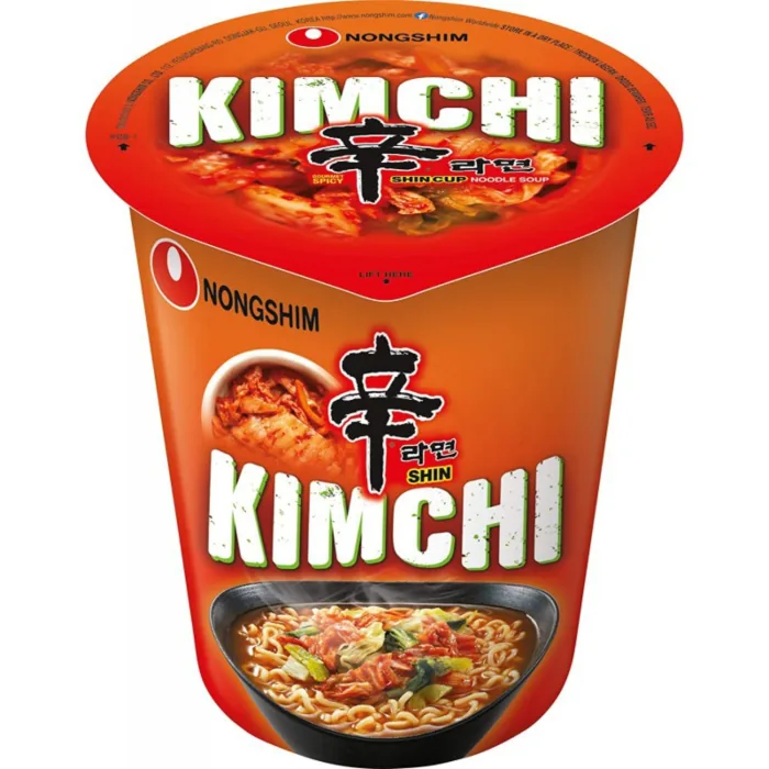 ĀTRI PAGATAVOJAMĀS NŪDELES NONGSHIM KIMCHI RAMYUN 75G