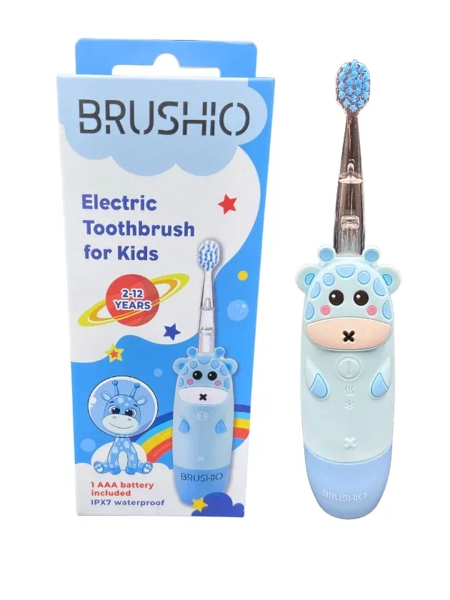 Brushio zila elektriskā zobu birste bērniem