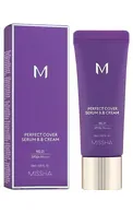 MISSHA PERFECT COVER SERUMA BB KRĒMS SEJAI SPF50+, NO.21, LIGHT BEIGE, 20ML