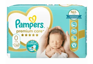 AUTIŅBIKSĪTES PAMPERS PC S0 LĪDZ 3KG 30GAB.