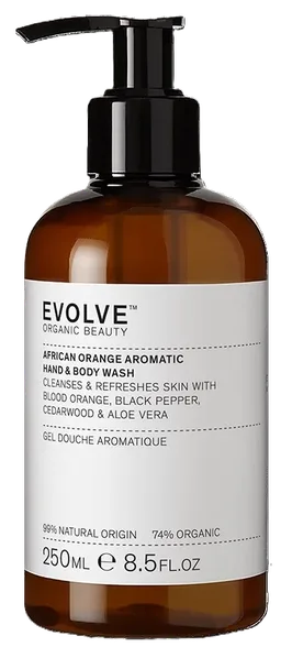 Evolve Hand & Body African orange mazgāšanas līdzeklis, 250 ml