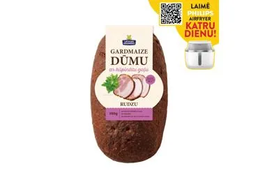 GARDMAIZE DŪMU AR KŪPINĀTU GAĻU LATVIJAS MAIZNIEKS 350G