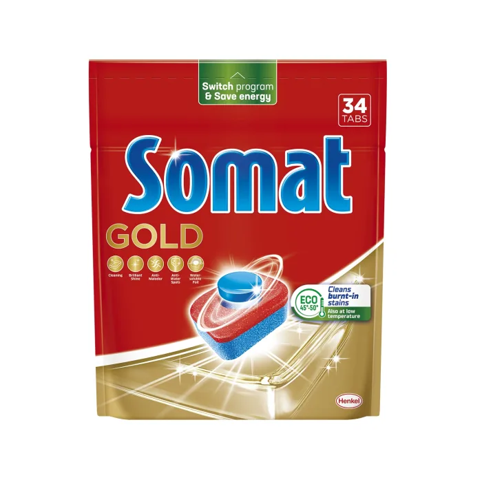 TABLETES TRAUKU MAZGĀJAMĀM MAŠĪNĀM SOMAT GOLD 34GAB