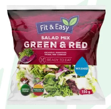 SALĀTU MIX GREEN&RED, 150G, GAB