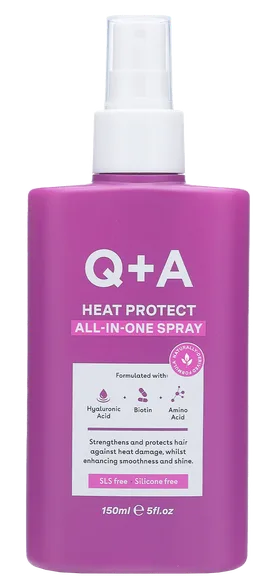 Q+A Heat Protect All-In-One izsmidzināms līdzeklis, 150 ml