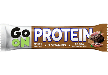 PROTEĪNA BATONIŅŠ GO ON KAKAO ŠOKOLĀDĒ 50G