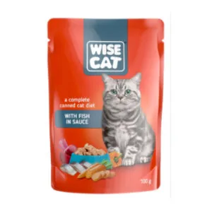 BARĪBA PIEAUGUŠIEM KAĶIEM WISE CAT AR ZIVS GAĻU MĒRCĒ 100G