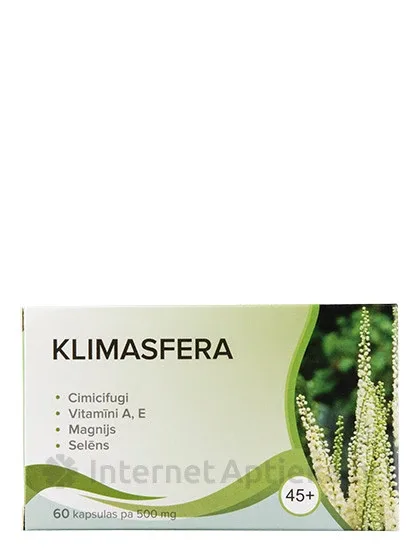 Klimasfera 500 mg, 60 kapsulas