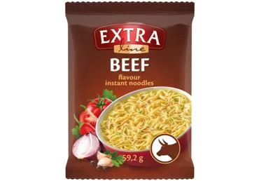 ĀTRI PAGATAVOJAMA NŪDELES EXTRA LINE LIELLOPA GARŠA 59,2G