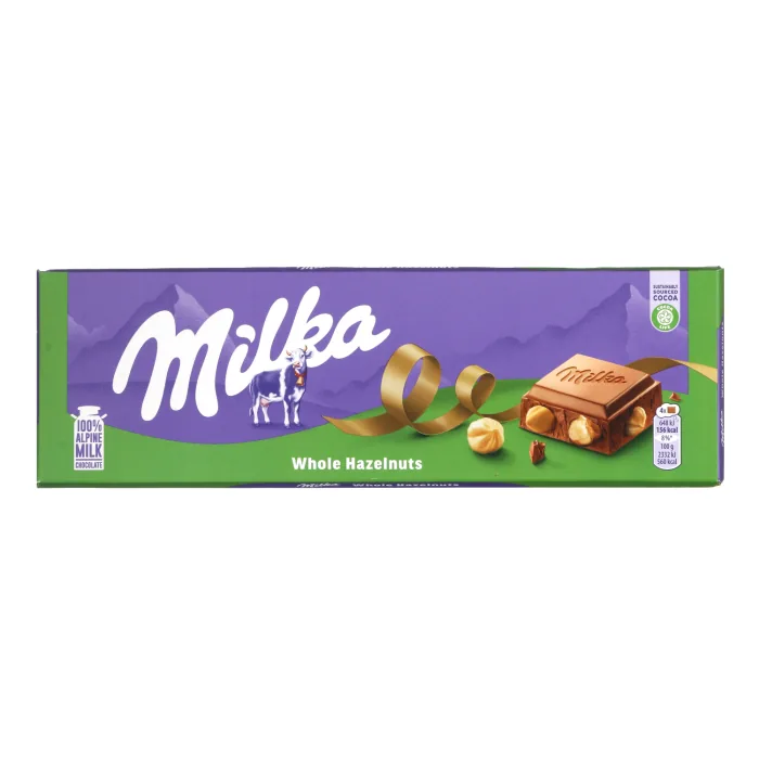 PIENA ŠOKOLĀDE MILKA AR RIEKSTIEM 250G