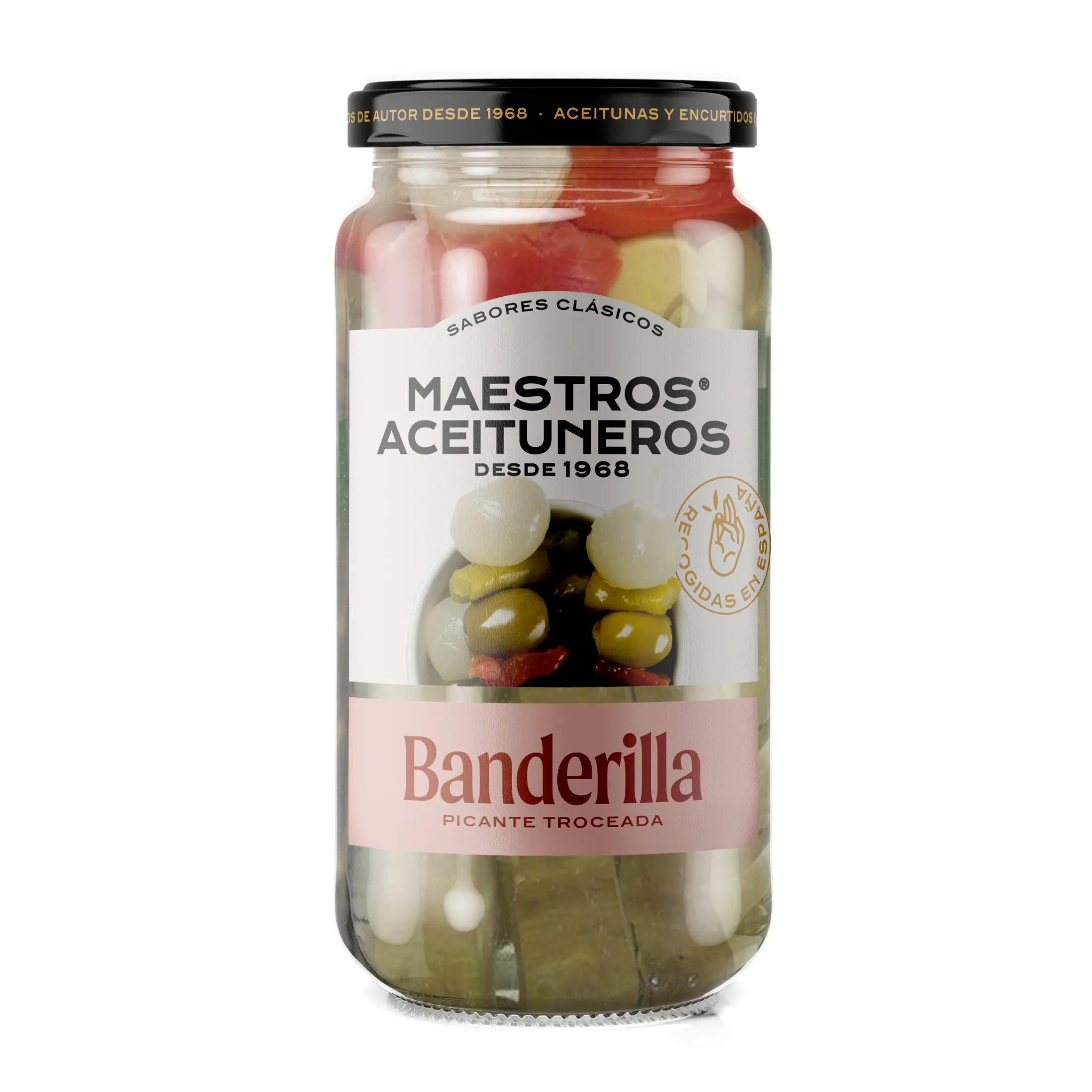 PIKANTAIS DĀRZEŅU MAISĪJUMS UZ IESMIŅIEM MAESTROS ACEITUNEROS, 345G/150G