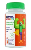 LIVOL MULTI IMMUNITY VEGAN KOŠĻĀJAMĀS PASTILAS, 60GAB.