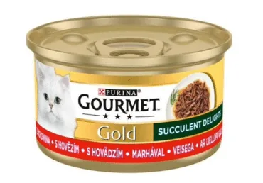 KAĶU KONSERVI GOURMET GOLD SUCCULENT DELIGHT LIELLOPS 85G