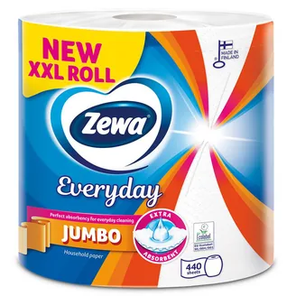 PAPĪRA DVIELIS ZEWA EVERYDAY XXL JUMBO 2KĀRTAS 1 RUL.440LAP.