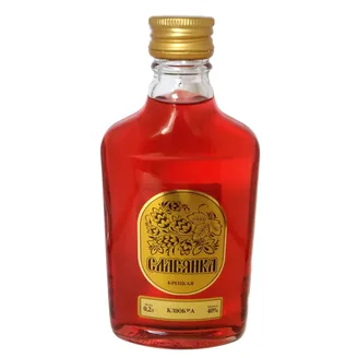 Крепкий напиток Slavjanka клюквенный 40%, 0,2 л