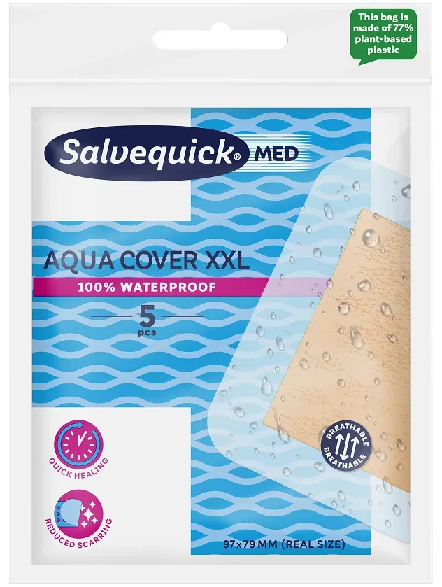 Salvequick Aqua Cover XXL pārsēji, 5 gb.