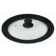 UNIVERSĀLS STIKLA VĀKS AR SILIKONA MALU AMBITION 24/26/28CM