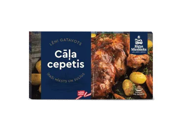 Lēni gatavots cāļa cepetis Rīgas Miesnieks fas.