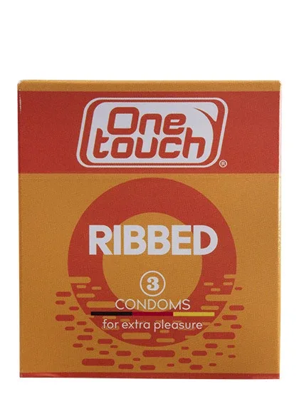 One Touch Ribbed (rievoti) prezervatīvi, 3 gb.