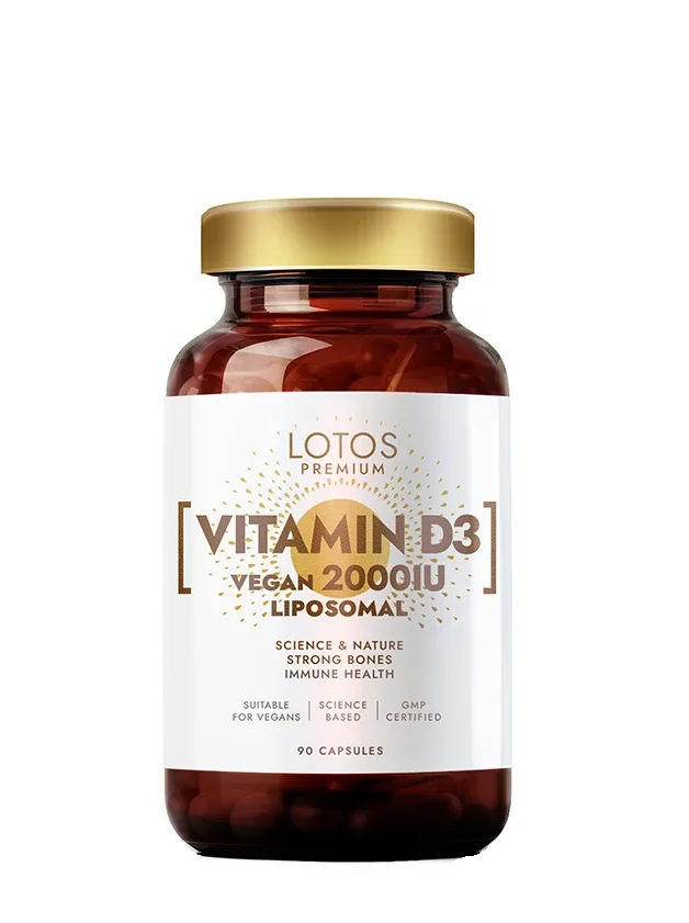 Lotos Premium Liposomal Vitamin D3 Vegan 2000IU, 90 kapsulas
