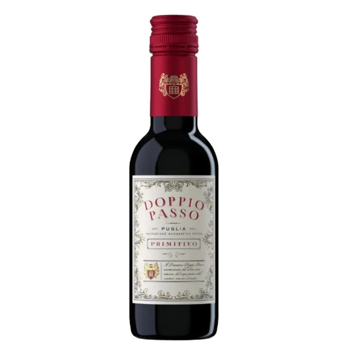 Sarkanvīns Doppio Passo Primitivo, pussalds, 13%, 0,25 l