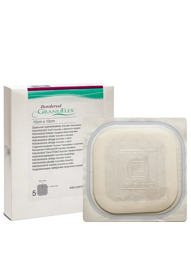 Granuflex Extra Thin hidrokoloīds pārsējs 10 cm X 10 cm, 5 GB