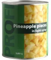 ANANASU GABALIŅI PROFI, VIEGLĀ SĪRUPĀ, 3.06KG/1.84KG
