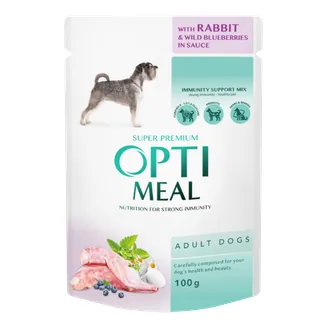 BARĪBA SUŅIEM KONSER.OPTIMEAL AR TRUŠA GAĻU UN MEL.MĒR.100G