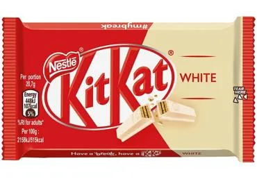 VAFEĻU BATONIŅŠ FINGER WHITE KIT KAT 41,5G