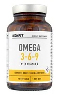 ICONFIT OMEGA 3-6-9 UZTURA BAGĀTINĀTĀJS AR E VITAMĪNU, N90, 90 KAPSULAS