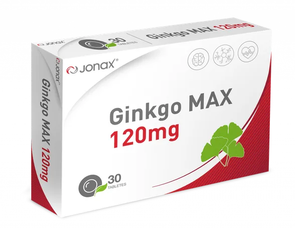 Jonax Ginkgo Max 120 mg tabletes, 30 gab.
