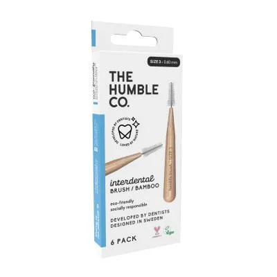 Humble starpzobu birstītes izmērs 3, zilas N6