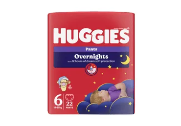 AUTIŅBIKSĪTES HUGGIES OVERNIGHT.S6 15-25KG 22GB