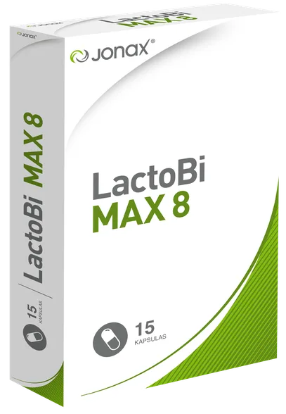 Jonax Lactobi Max 8 kapsulas, 15 gab.