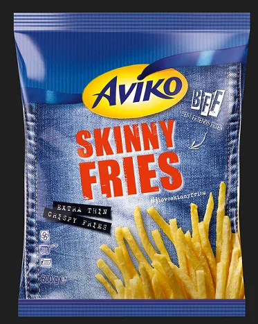 SALDĒTI FRĪ KARTUPEĻI SKINNY FRIES 600G, AVIKO