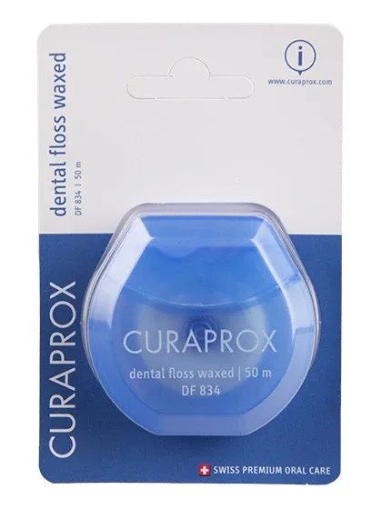 Curaprox DF 834 vaskots zobu diegs 50 m, 1 gb.