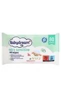BABYDREAM EXTRA SENSITIVE MITRĀS SALVETES, 80GB.
