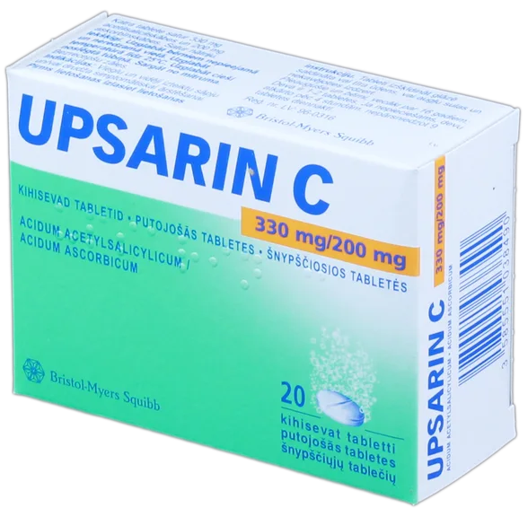 Upsarin C 330 mg/200 mg putojošās tabletes, 20 gab.