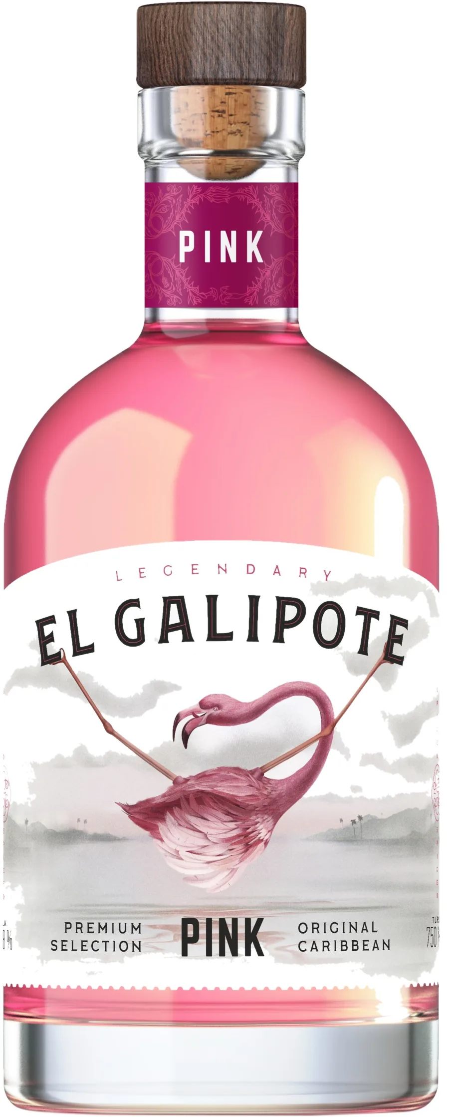 Ром El Galipote Pink 37,5%, 0,7 л