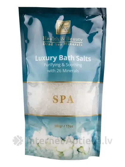 H&B nāves jūras vannas sāls dabīgs, 500 g