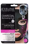EVELINE CHARCOAL IZGAISMOJOŠA, DZIĻI ATTĪROŠA UN MITRINOŠA MASKA, 20ML